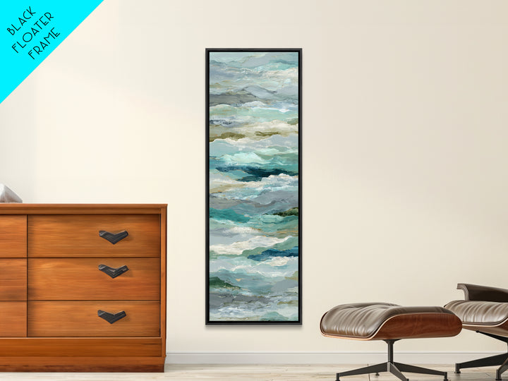 Abstract Breath Waves Canvas Print, Yoga Studio Art, Wall Art Print, Yoga Studio Decor, Abstract Art, Balance, Yoga Gift, YSA-1x3-43