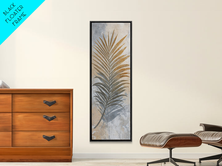 Gentle Palm Leaf Shadow on Plaster Canvas Print, Yoga Studio Art, Printable Wall Art, Yoga Studio Decor, Fine Art, Balance, YSA-1x3-60