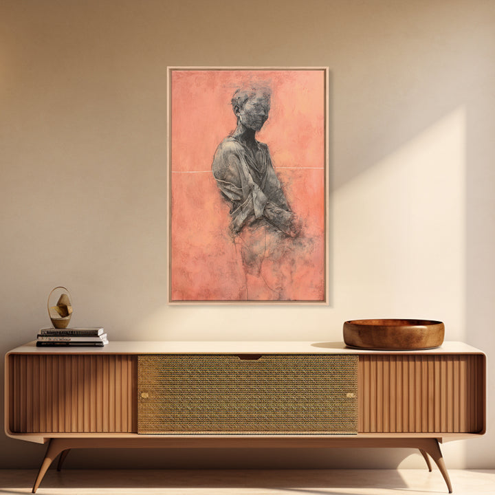Ocean Horizon with Meditative Stillness Canvas Print, Yoga Studio Art, Statement Artwork, Yoga Studio Decor, Balance, YSA-2x3-48