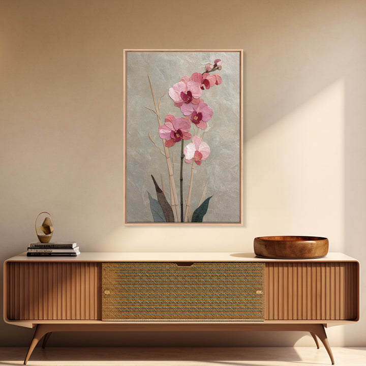 Single Orchid Stem Canvas Print, Zen Art, Boho Wall Art, Living Room Decor, Fine Art, Zen, Flower Print, Neutral Wall Art, ZEN-2x3-31