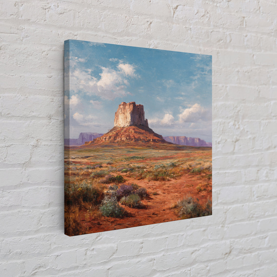 Monument Valley Desert Butte Wall Art, Western Landscape Canvas Print, Rustic Southwest Home Decor