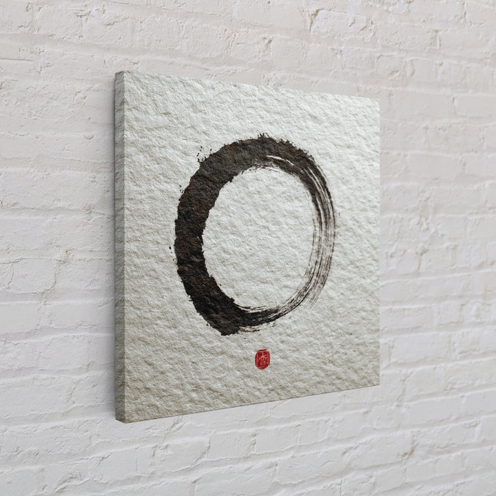Minimalist Zen Enso Circle Wall Art, Japanese Ink Brush Painting Print, Wabi Sabi Japandi Decor Modern Wall Art