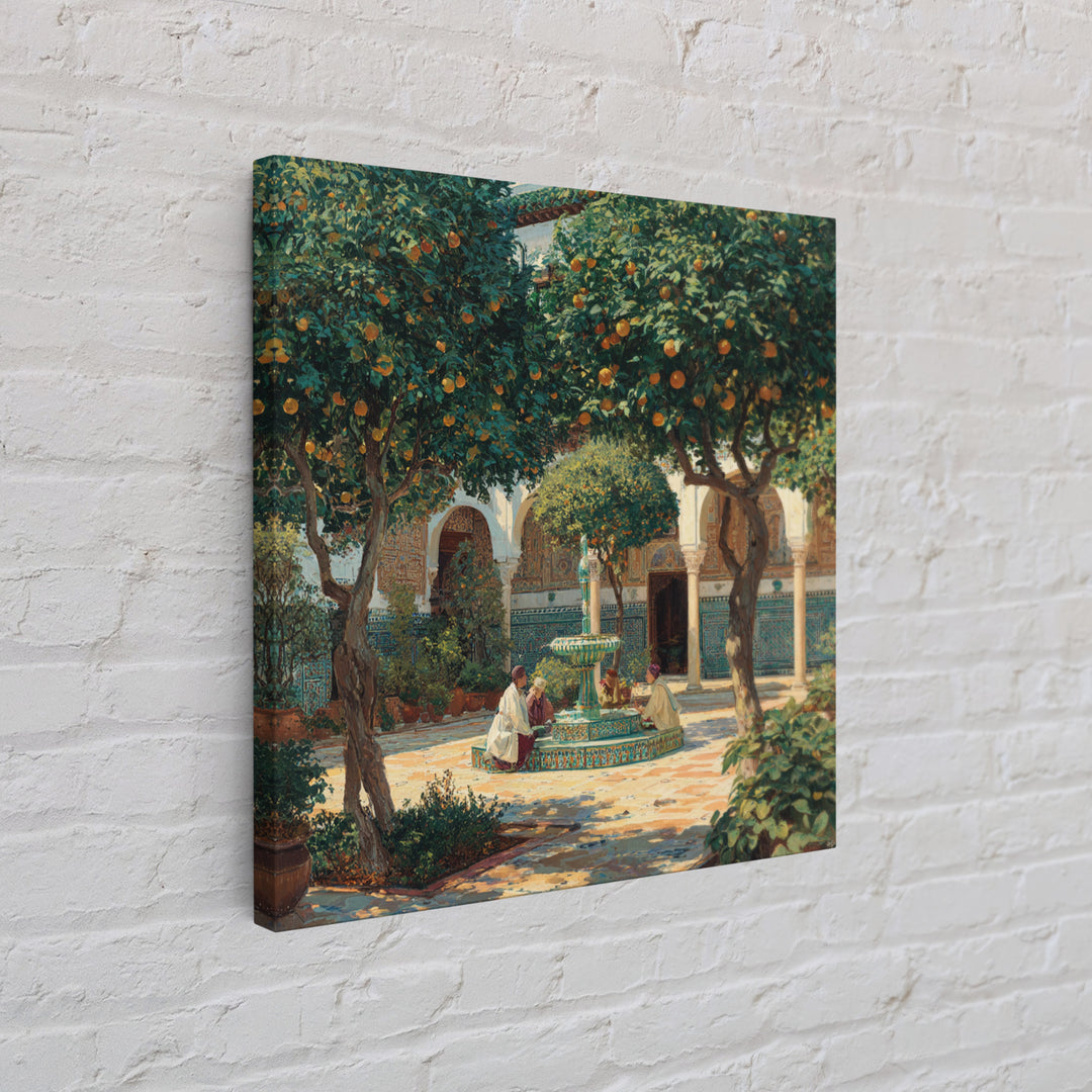 Moroccan Orange Tree Courtyard Wall Art, Islamic Architecture Fine Art Print, Mediterranean Home Decor, Travel Inspired Gift