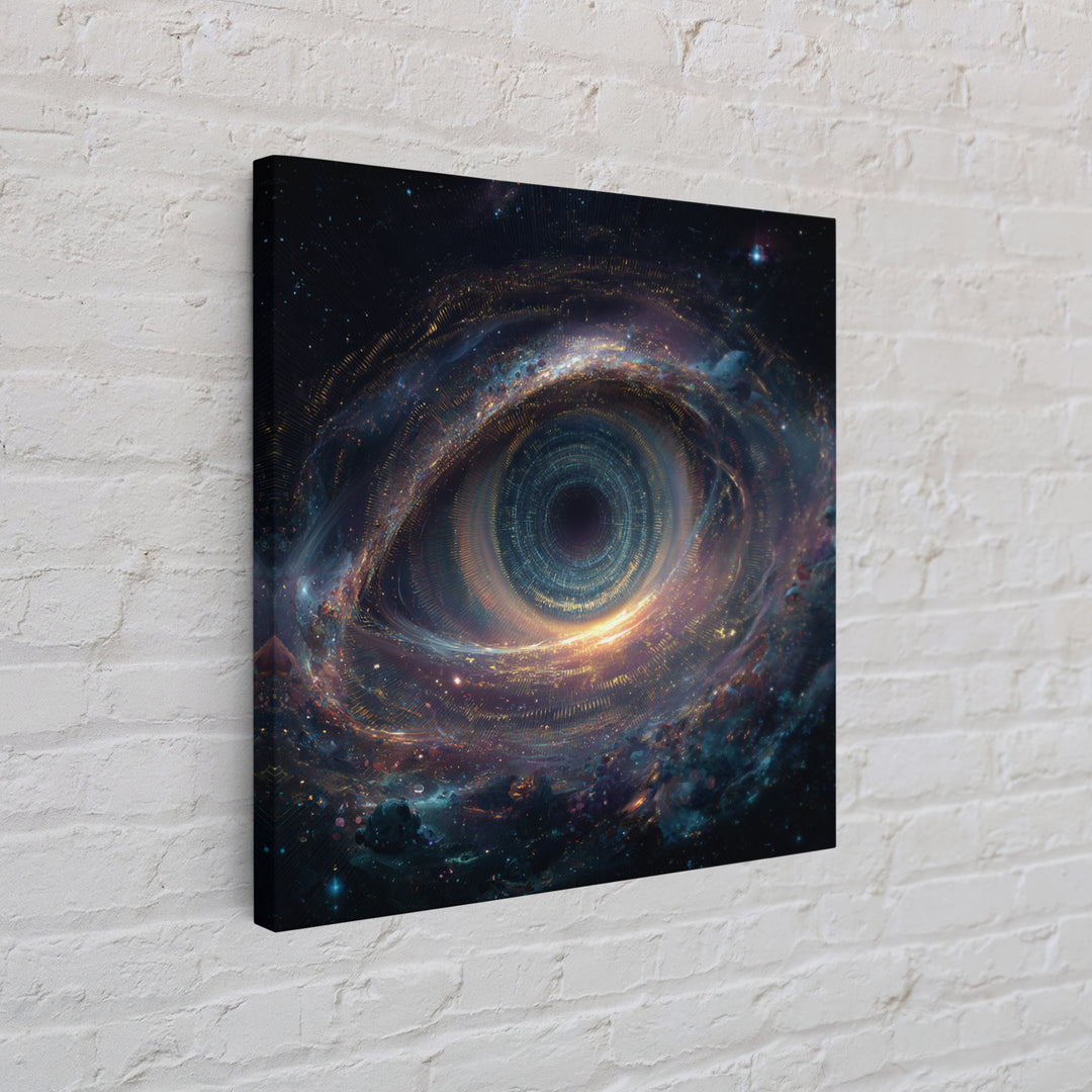 Cosmic Eye Galaxy Portal Wall Art Canvas Print Surreal Space Art Astronomy Decor Trippy Wall Art