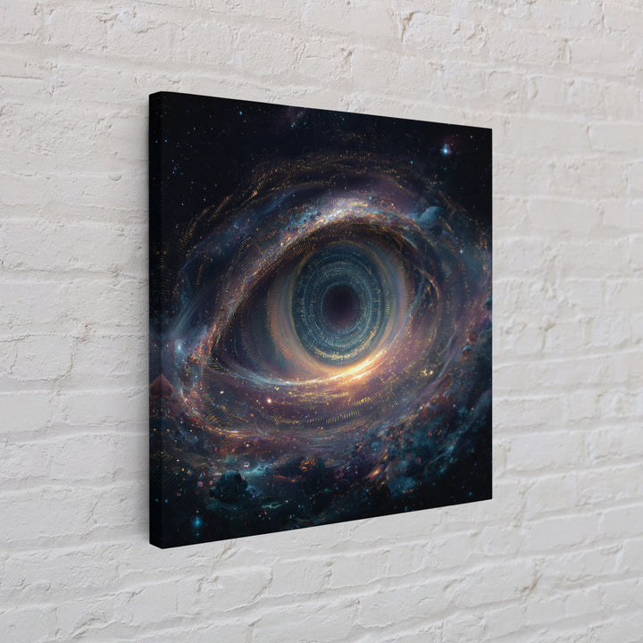 Cosmic Eye Galaxy Portal Wall Art Canvas Print Surreal Space Art Astronomy Decor Trippy Wall Art