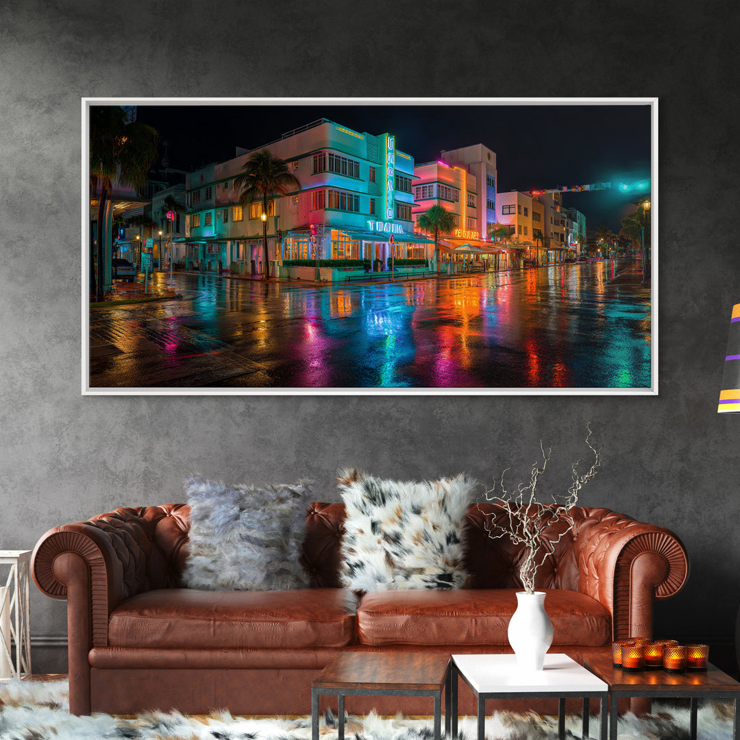 Mystical Vibrant Forest Reflection Magical Wall Art Canvas Print For Enchanted Home Decor And Cozy Living Room