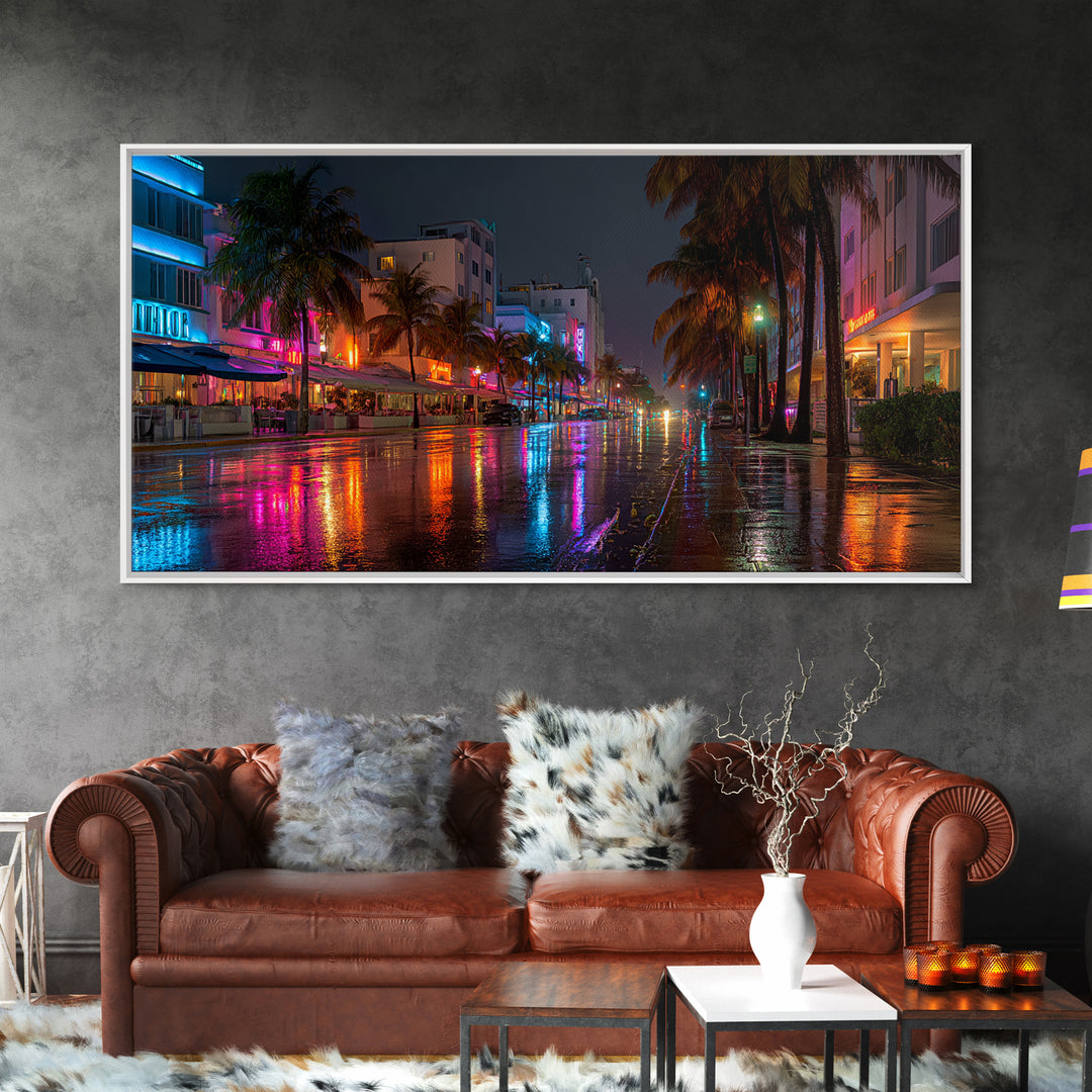 Stunning Calm Ocean Sunset Over Vast Water Surface Large Landscape Wall Art Framed Canvas Print For Coastal Home Decor