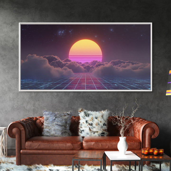 Rustic Farmhouse Landscape Oil Painting Canvas Print Large Wall Art For Cozy Living Room Decor And Country Style Home