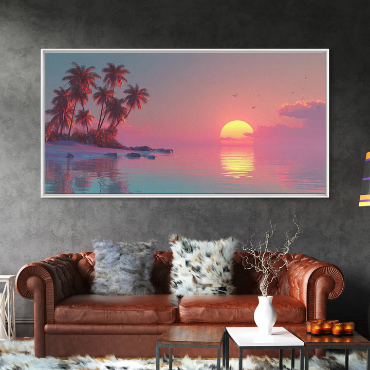 Elegant Japanese Style Crane Standing In Water With Subtle Ink Wash Effect As Minimalist Wall Art For Home Office