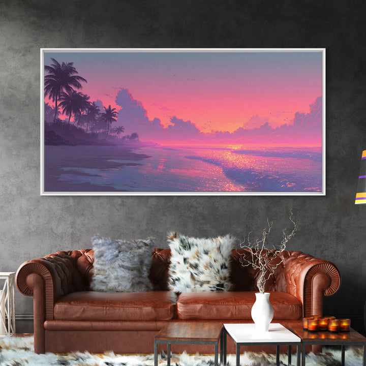 Vibrant Cityscape Painting With Colorful Lights Abstract Urban Wall Art Canvas Print Modern Wall Decor Living Room Art