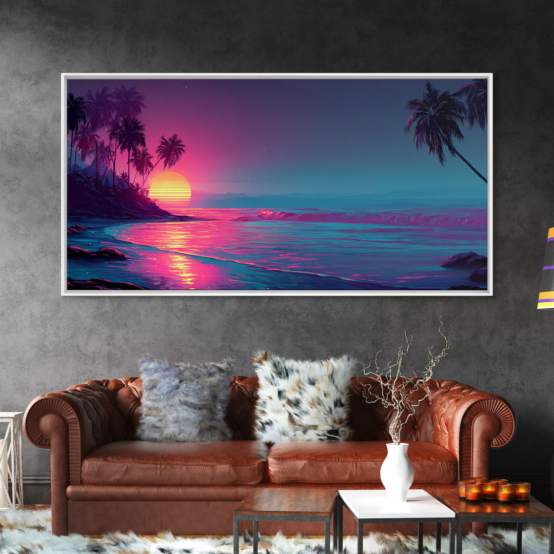 Mystical Spiral Staircase To Sunset Sky With Golden Light Framed Canvas Print Surreal Wall Art Decor