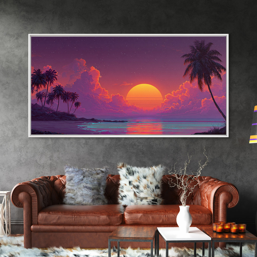 Dreamy Mystical Staircase In Purple And Blue Tones Abstract Fantasy Painting Canvas Print Wall Art For Living Room Boho Decor