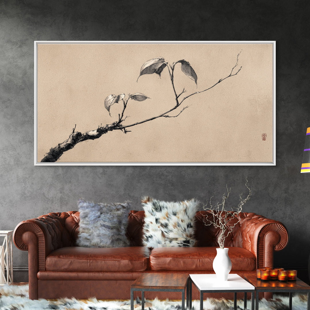Rustic Old Wooden Boat Water Lily Pond Classic Landscape Painting Framed Canvas Print