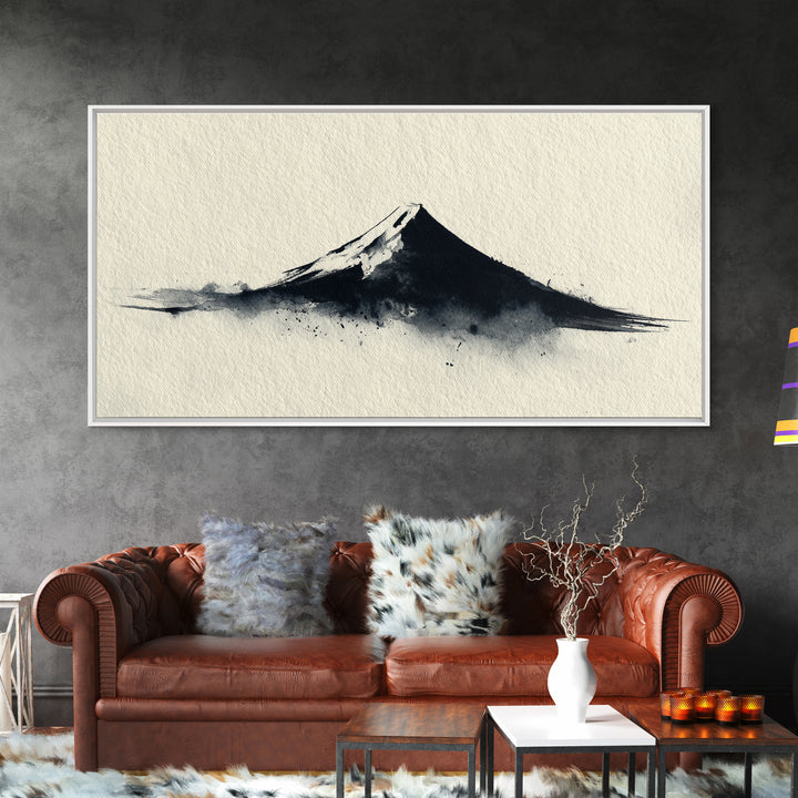 Majestic Waterfall Forest Landscape Painting Framed Canvas Print Wall Art For Living Room Rustic Nature Home Decor Gift For Her