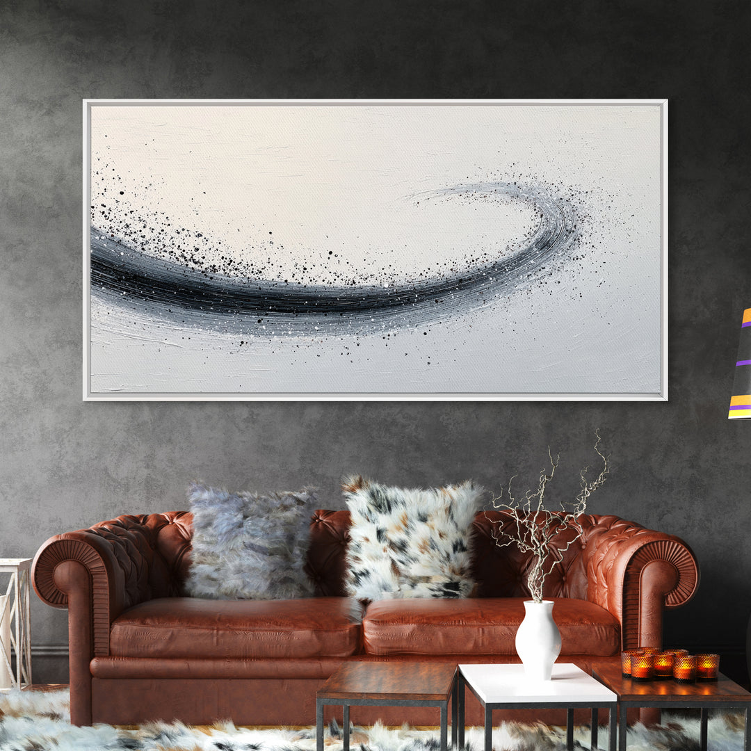 Detailed Oil Painting Of Cowboy On Horse In Monument Valley With Dramatic Sky Large Wall Art Framed Canvas Print Western Home Decor
