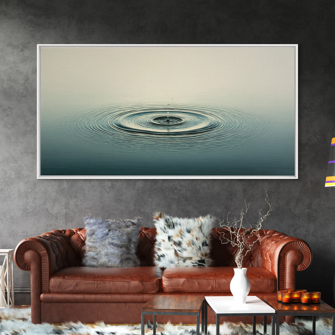 Sunset Boat Cruise Scene Over Water Bright Orange Sky Nautical Landscape Painting Canvas Print Wall Art