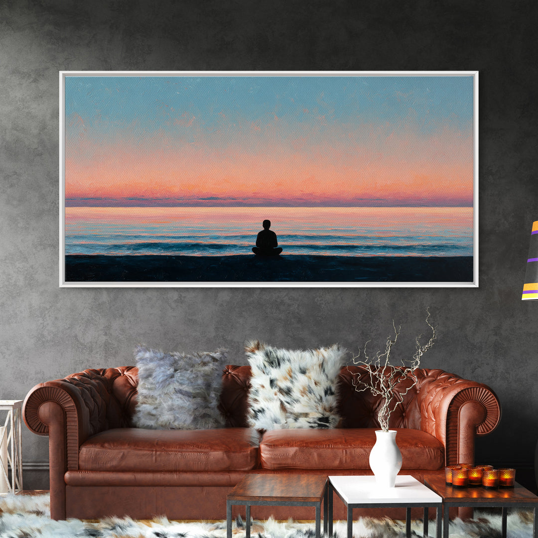 Peaceful Forest Stream With Old Wooden Bridge And Soft Golden Light Wall Art