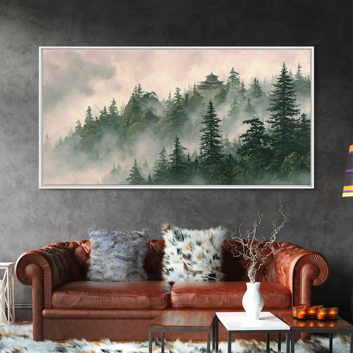 Surreal Female Face In Cosmic Space Canvas Print Large Wall Art Unique Aesthetic Home Decor