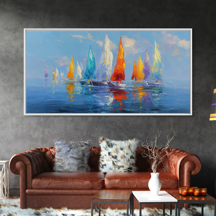 Surreal Vibrant Face In Landscape Creative Nature Wall Art Original Canvas Painting Modern Art Home Decor Gift