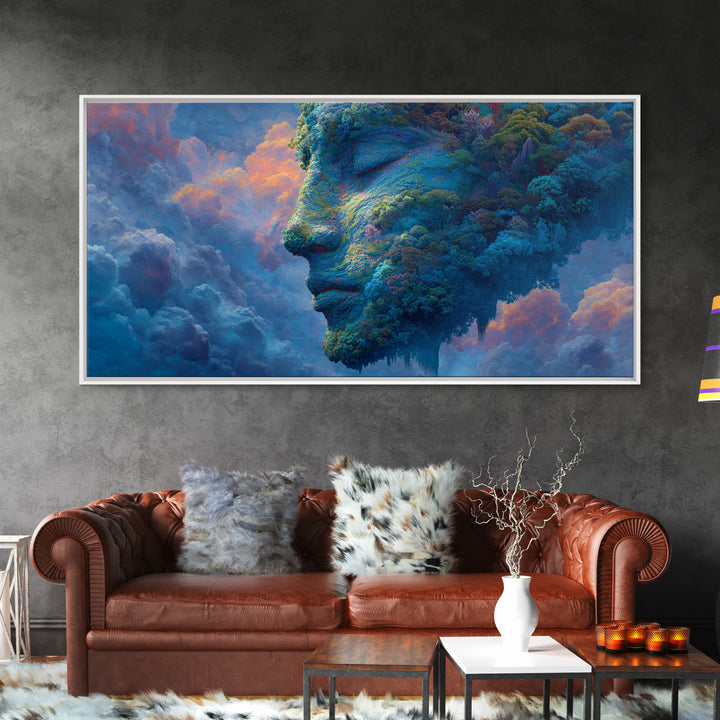 Vibrant Colorful Seascape With Sailing Boats Ocean Waves Canvas Print Living Room Sea Wall Art Modern Wall Decor