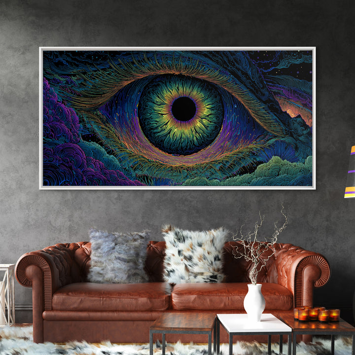Vibrant Swirling Forest Sunset Painting Canvas Print Wall Art Large Framed Canvas Print Boho Home Decor Modern Wall Art Living Room Decor