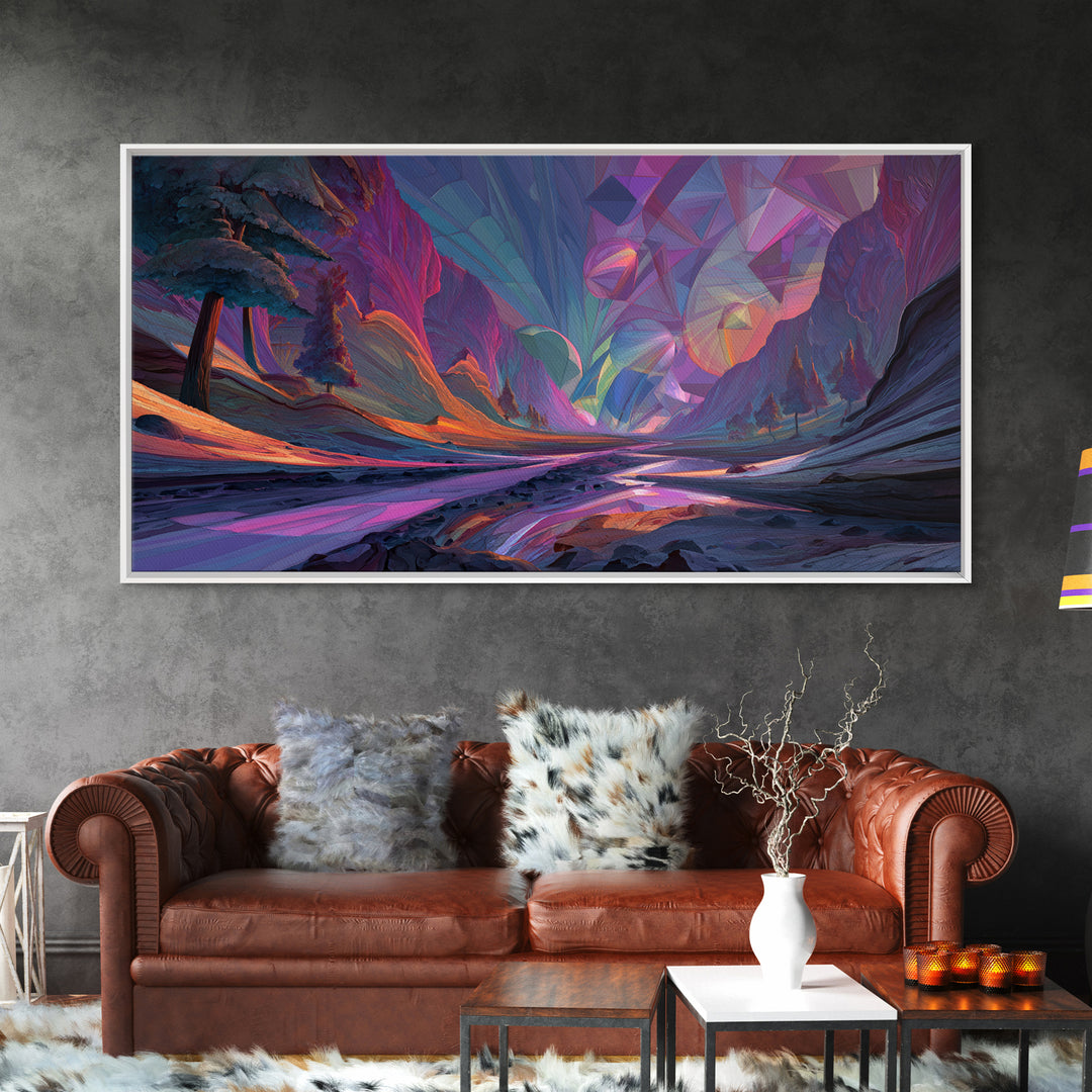 Detailed Underwater Fantasy Scene With Bright Coral Fish And Plants Vibrant Ocean Life Wall Art Canvas Print For Coastal Home Or Bathroom