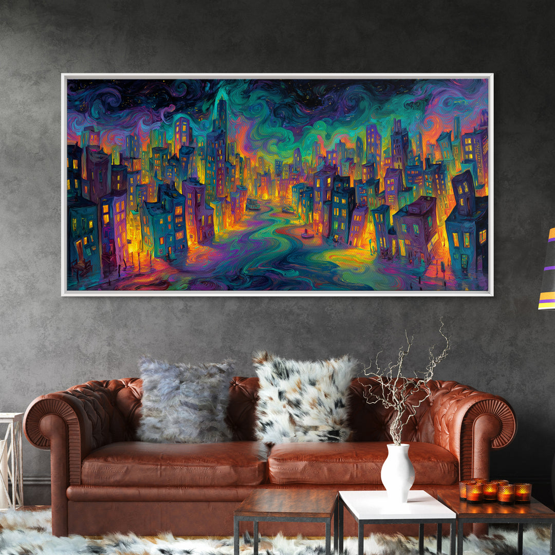 Golden Buddha Street Art Mural Framed Canvas Print Spiritual Wall Art Home Decor Contemporary Art Living Room Decor