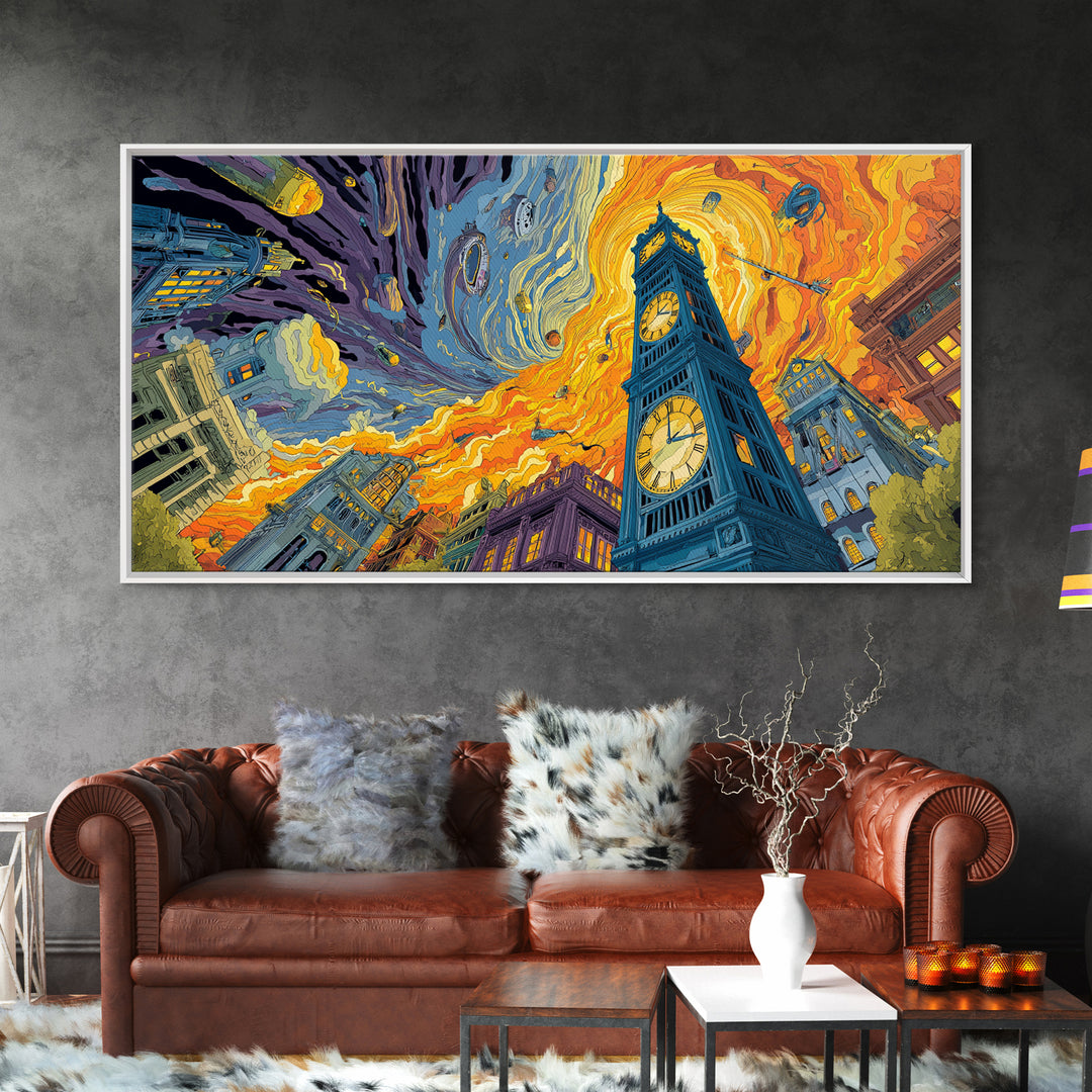 Classic Mountain Landscape Painting Wall Art Canvas Print Grand Scenic Natural View For Rustic Home And Living Room