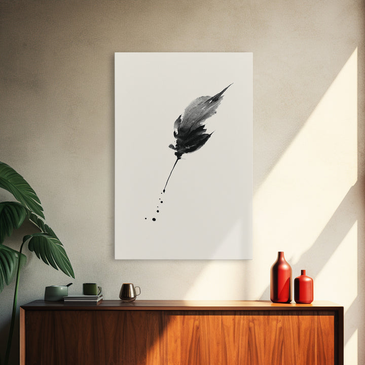 Serene Moonlit Mountain Lake Scene Landscape Painting Wall Art For Cozy Bedroom Decor Canvas Print