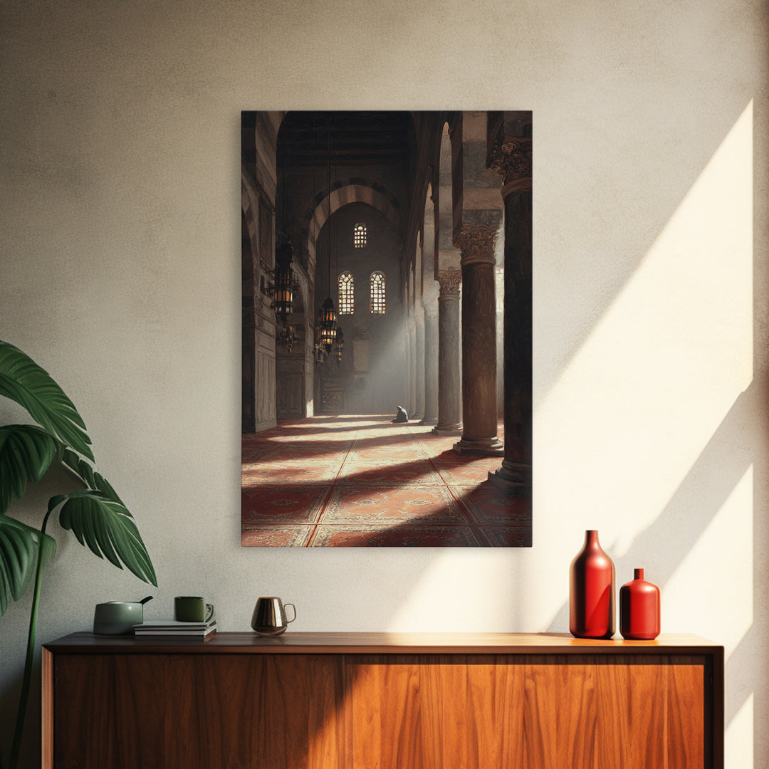 Dramatic Saint George Slaying Dragon Renaissance Style Oil Painting Canvas Print For Classical Wall Decor And Elegant Home