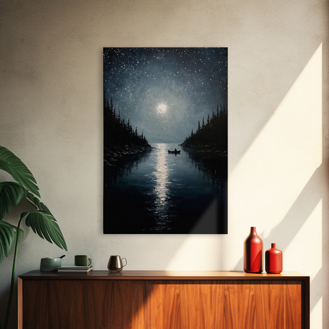 Minimalist Calligraphy Mountain Ink Painting Canvas Print With Japanese Art Style Black And White Wall Art For Zen Home Decor