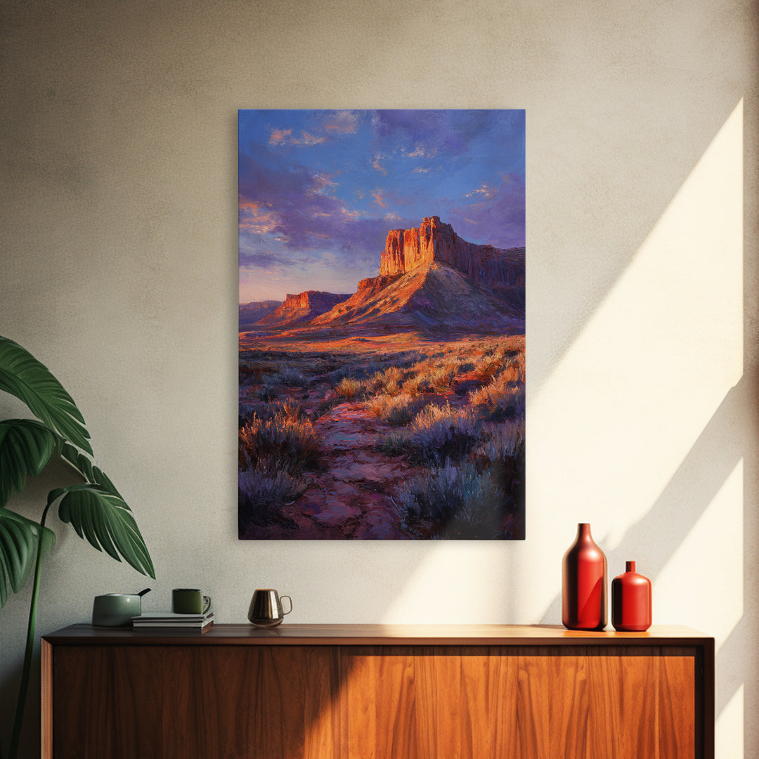 Colorful Graffiti Style Buddha Statue Modern Spiritual Wall Art Print Framed Canvas Print For Meditation Room