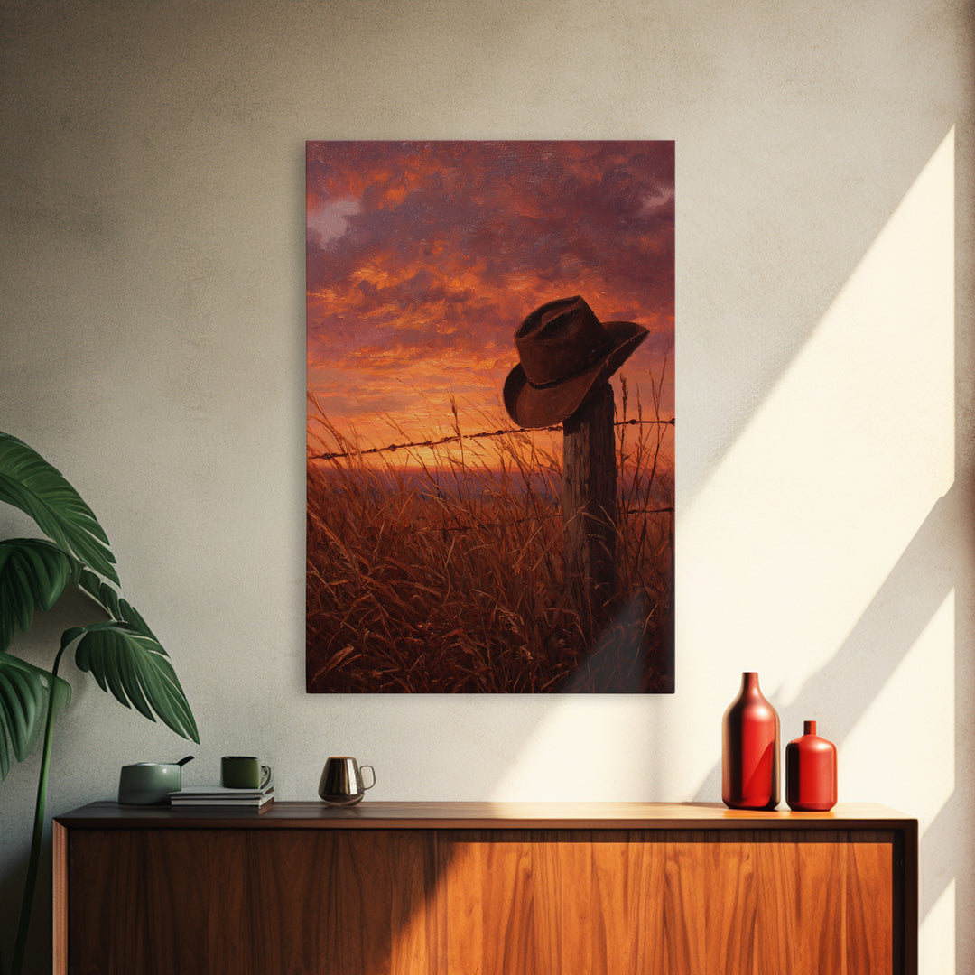 Giant Bright Sunset Over Tropical Beach With Flaming Red Clouds And Rolling Waves Canvas Print Vibrant Wall Art For Living Room