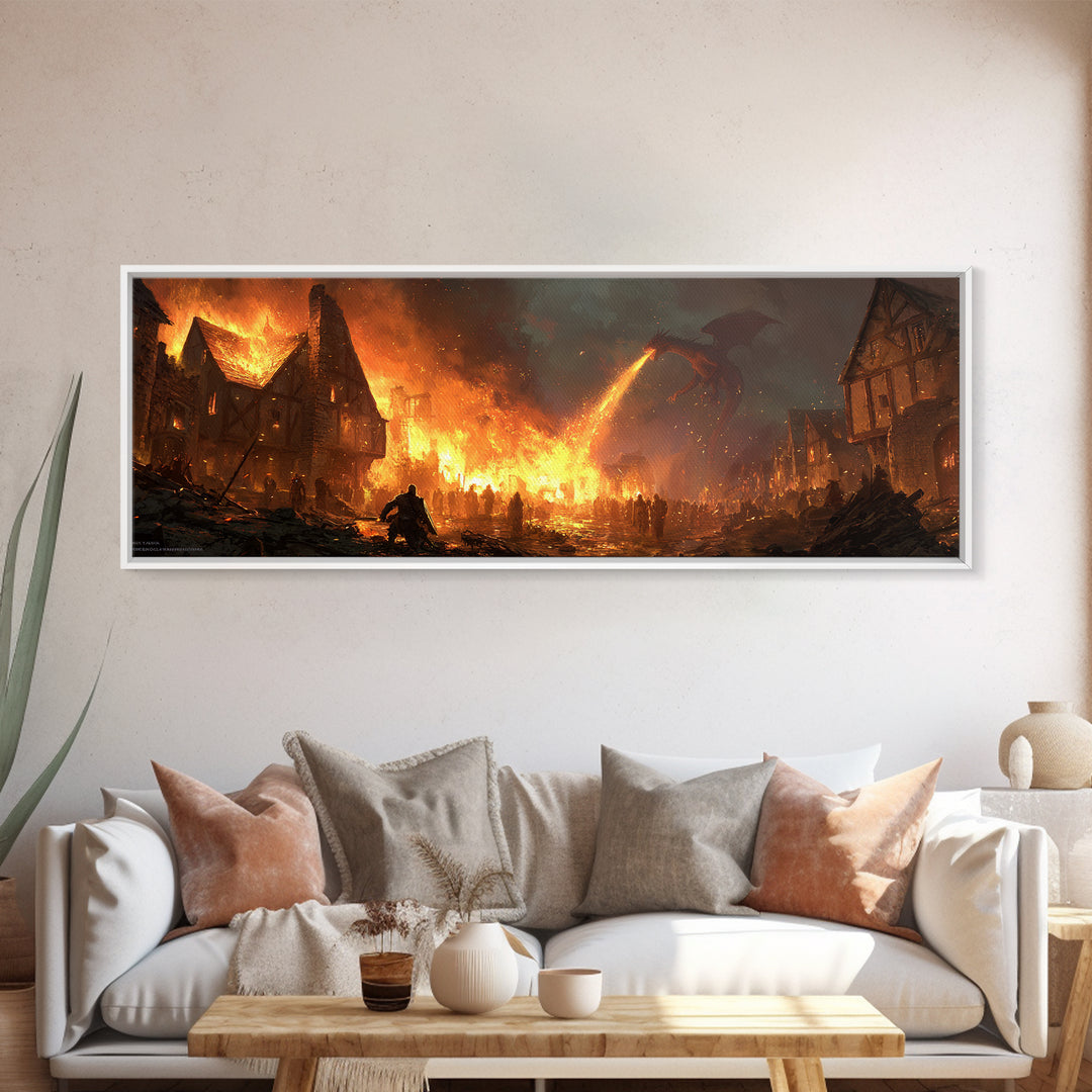 Starlit Skyline And Serene Night Scene Featuring Giant Bear Mural Urban Street Art Wall Art Print For City Night Decor