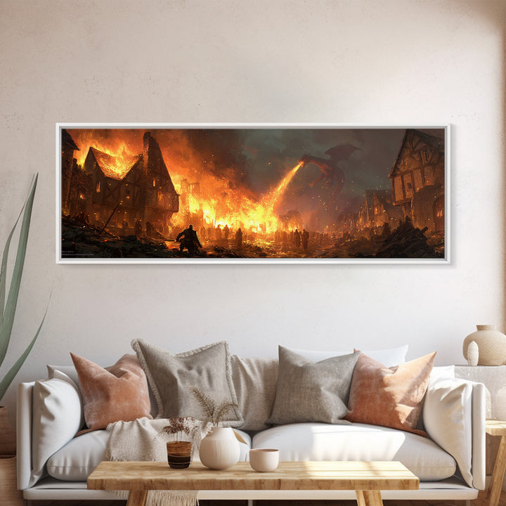 Starlit Skyline And Serene Night Scene Featuring Giant Bear Mural Urban Street Art Wall Art Print For City Night Decor