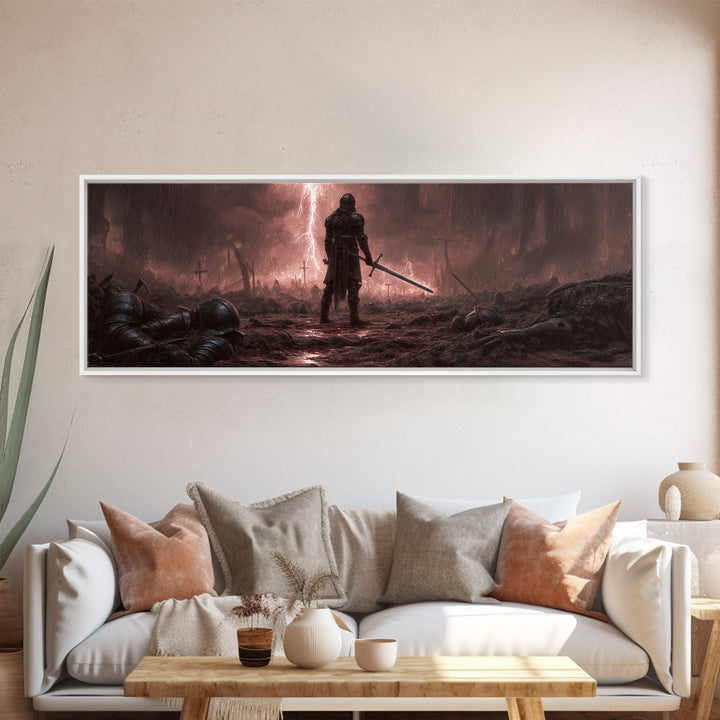 Abstract Cosmic Skyline At Night With Towering Skyscrapers Under Starry Sky Wall Art Modern Canvas Print