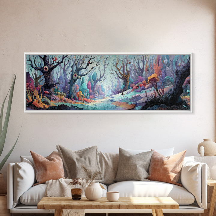 Medieval Knight Kneeling At Fallen Warrior Dramatic Oil Painting Wall Art Framed Canvas Print For Dark Academia And Gothic Home Decor