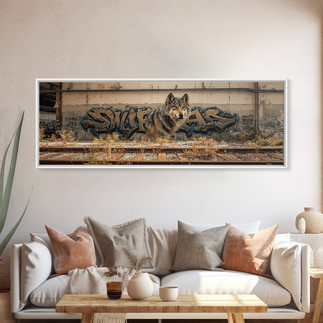 Beautiful Renaissance Style Jesus In Cave With Lions Wall Art Framed Canvas Print Religious Home Decor