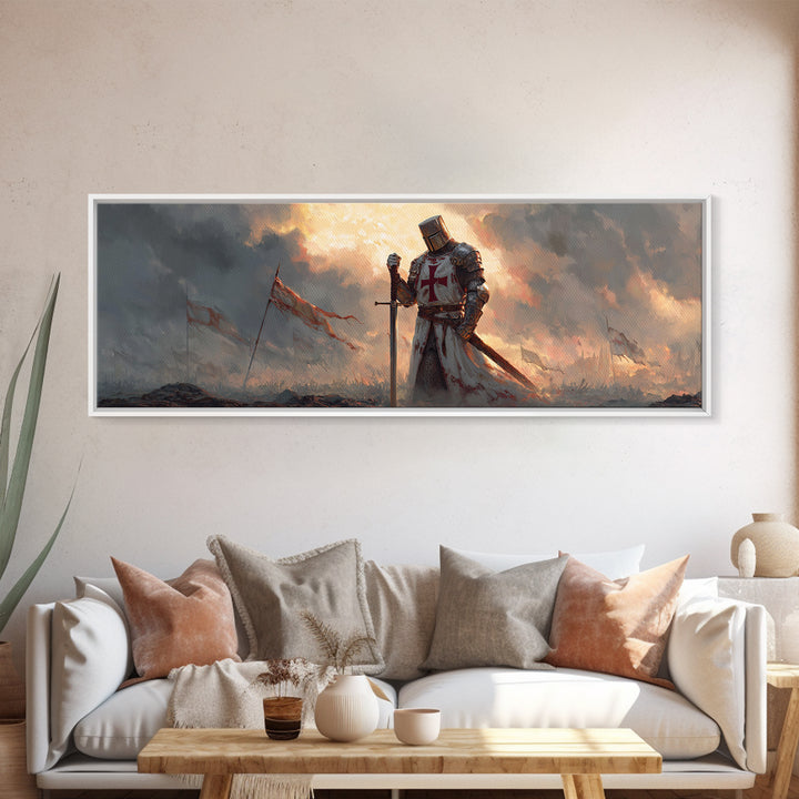 Peaceful Spiritual Study Room with Man and Child Reading Ancient Scrolls in Warm Natural Light Oil Painting Canvas Print
