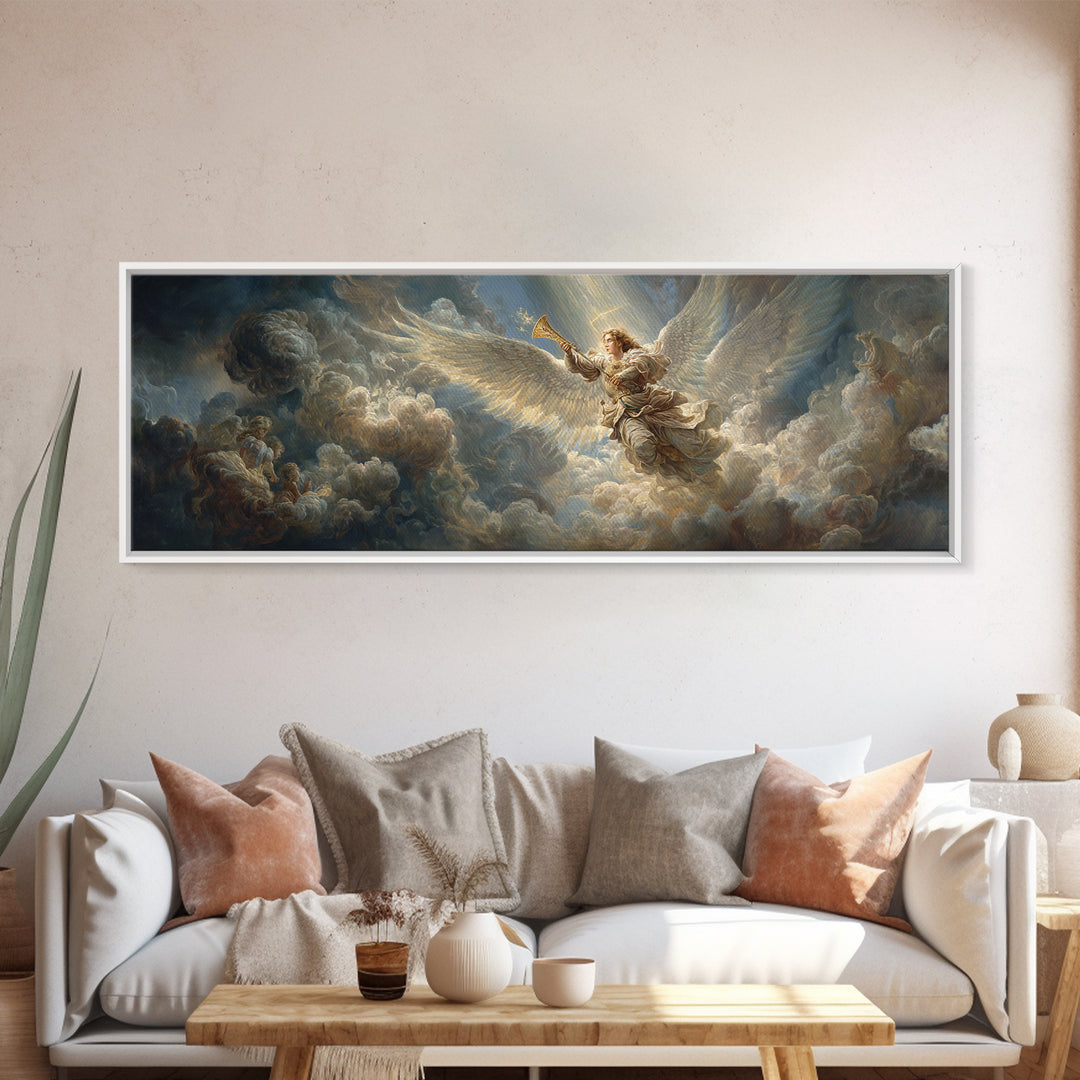Vibrant Urban Graffiti Train Scene With Wolf Mural Street Art For Modern Living Room Decor And Unique Wall Art Framed Canvas Print