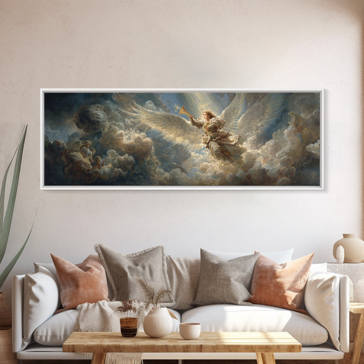Vibrant Urban Graffiti Train Scene With Wolf Mural Street Art For Modern Living Room Decor And Unique Wall Art Framed Canvas Print