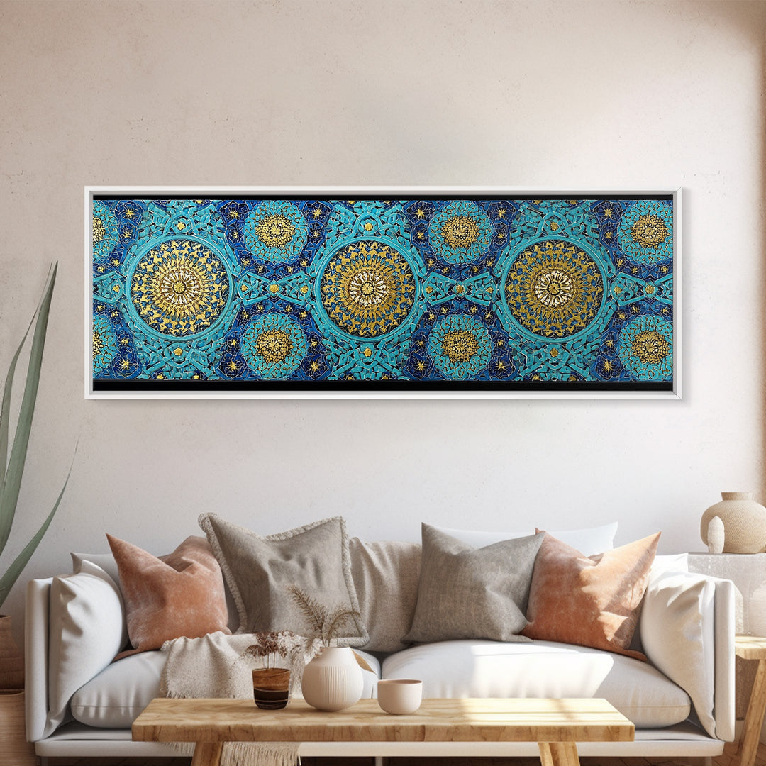 Knight Standing By Large Cross At Sunset Dramatic Painting - Framed Canvas Print, Medieval Wall Art, Romantic Home Decor, Gift For Men