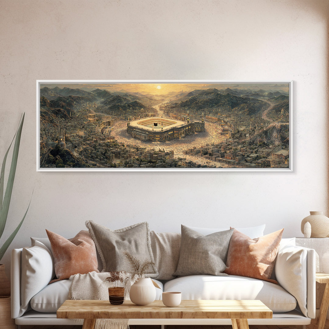 Kneeling Knight In Armor With Sword Inside Ancient Ruins Dramatic Medieval Scene Framed Canvas Print Historical Wall Art Decor Gift