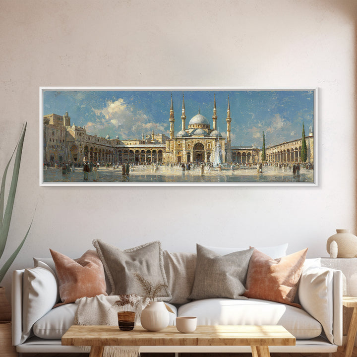 Serene Landscape Painting Of River With Trees And Boathouse In Classic European Style Original Wall Art