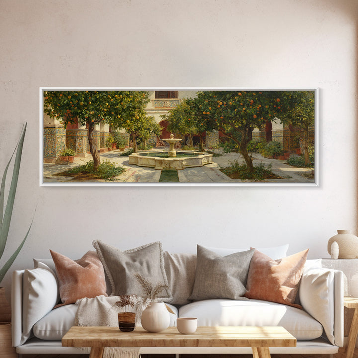 Classic European Cityscape With Modern Skyline And Glowing Lights At Dusk - Elegant Wall Art Framed Canvas Print For Living Room Decor