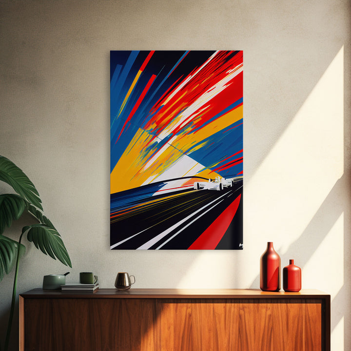 Green Mt. Fuji Japan Sunset Wall Art Canvas Print, Landscape Home Decor Painting, Nature Scene Picture, Gift for Nature Lover