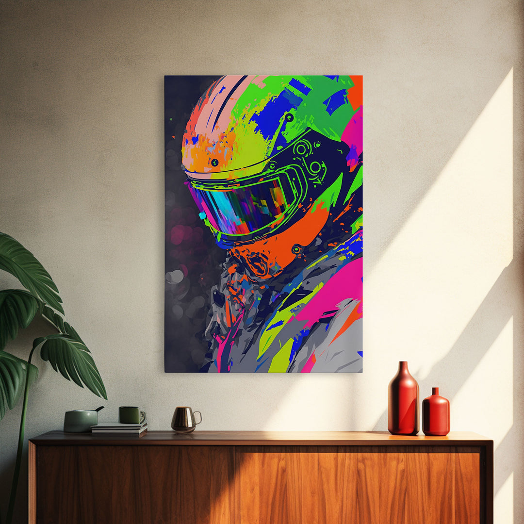 Motorcycle wall art framed print, Motorcycle poster print, MotoGP art, Motorcycle gifts, Motorcycle gift, Biker gift ready to hang print