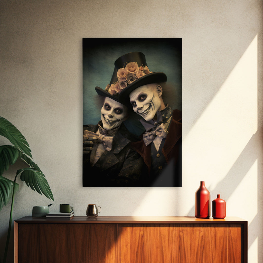 Dark Fantasy, Goth Wall Art, Gothic Wall Decor, Spooky Art, Creepy Wall Art, Canvas Print, Wall Art, Vertical Print, Home Decor, Room Decor