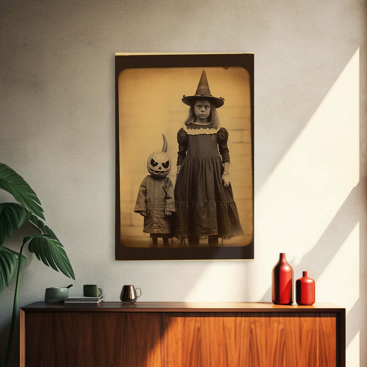 Creepy Wall Art, Spooky Art, Dark Wall Art, Moody Wall Art, Horror Art, Canvas Print, Wall Art, Vertical Print, Home Decor, Wall Decor
