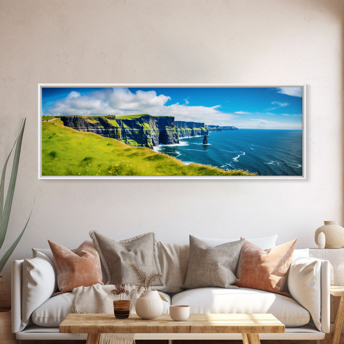 Panoramic of the Cliffs Of Moher Ireland, Extra Large Wall Art, Panoramic Wall Art, Panoramic Print, Landscape Photography, Landscape Print